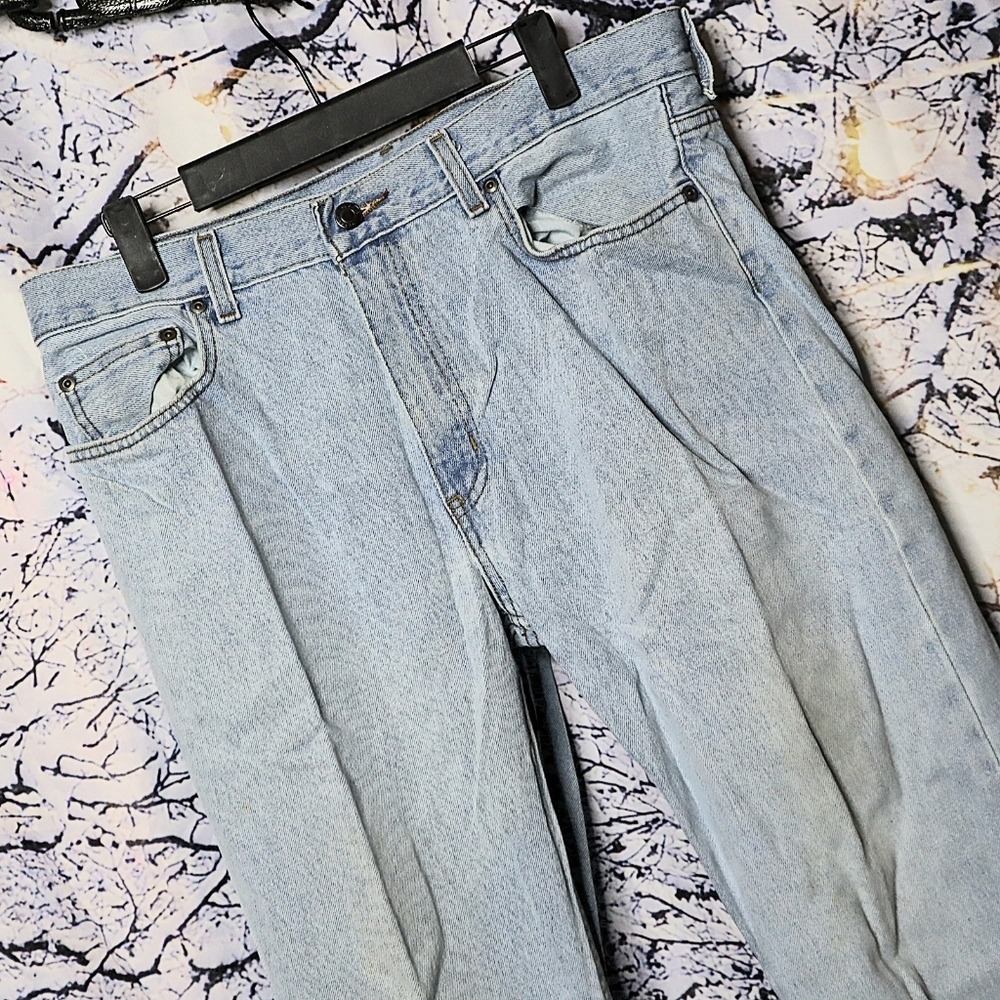 LIGHT WASH JEANS 34x32 George Classic 90s Y2K School Work Basic Bootcut